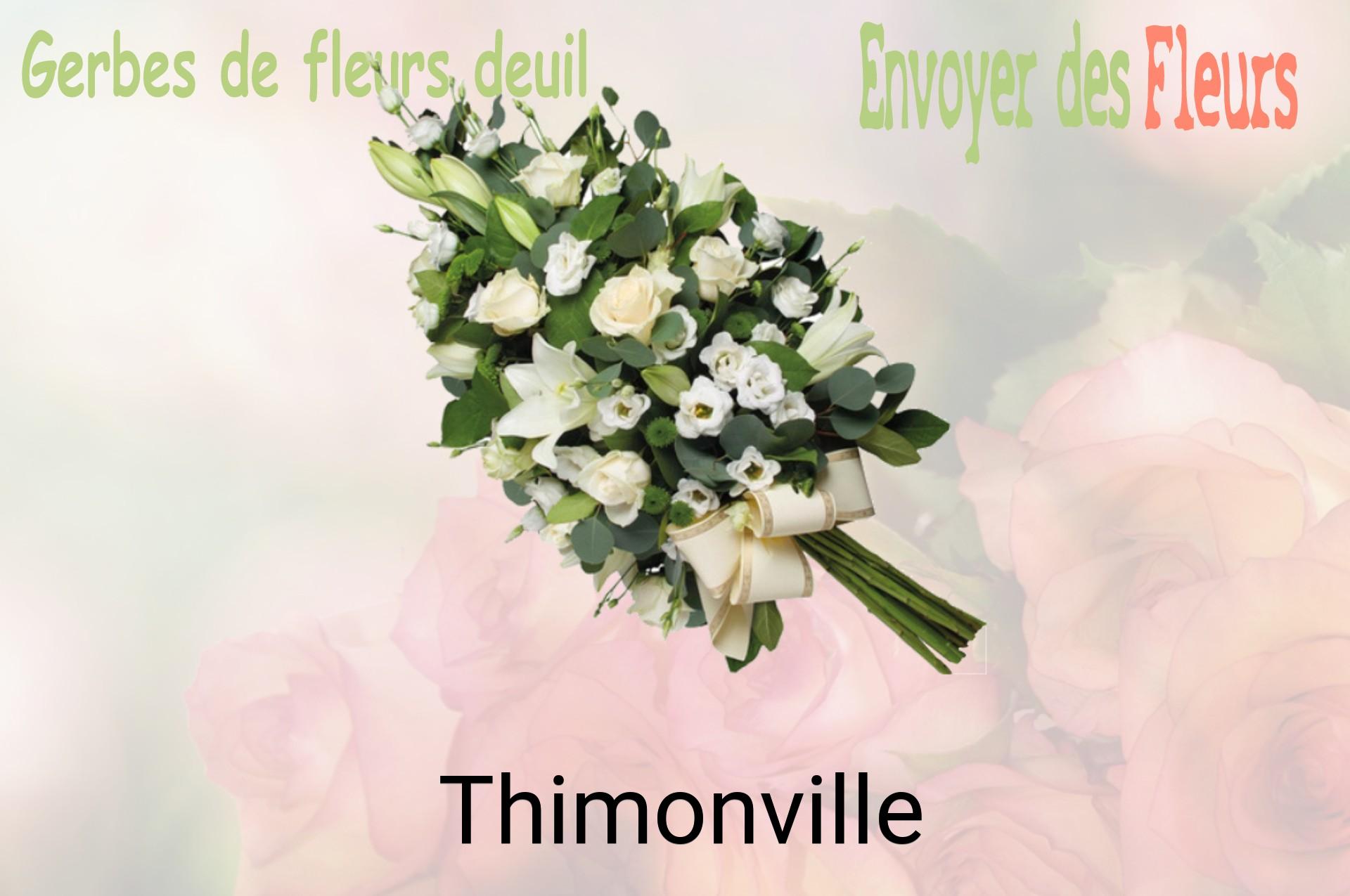 Gerbe de fleurs de deuil livrée à Thimonville
